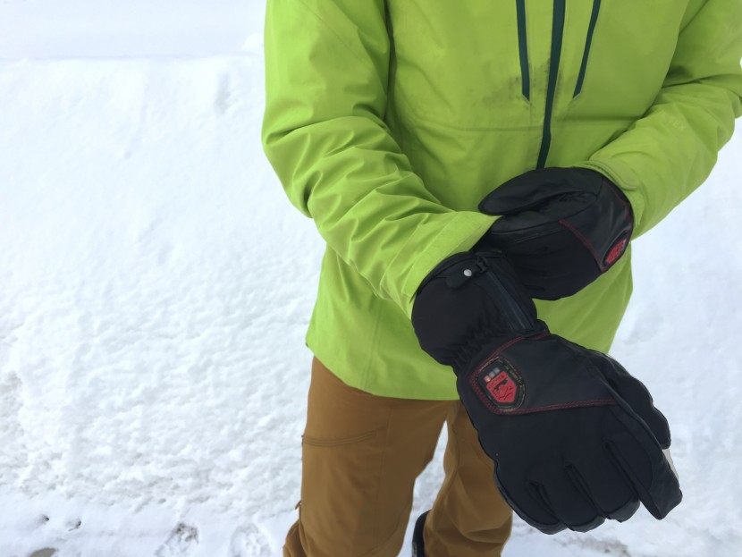 hestra power heater glove - the gauntlet doesn&#039;t feature a drawstring, but it is low profile and...
