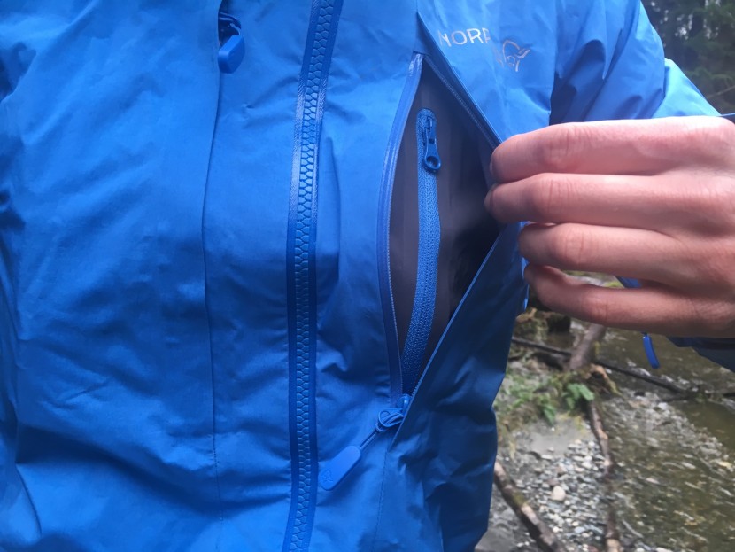 norrona trollveggen gore-tex light pro for women - the double chest pocket is novel, but we&#039;re not convinced it&#039;s...