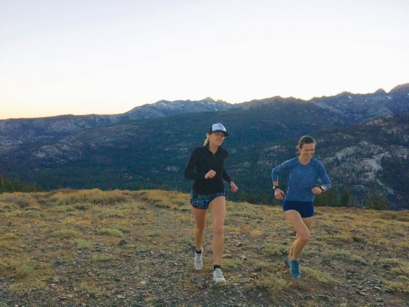 casio gw9400-1 - jenny (left) wears the gw9400 on an evening run near mammoth lakes...