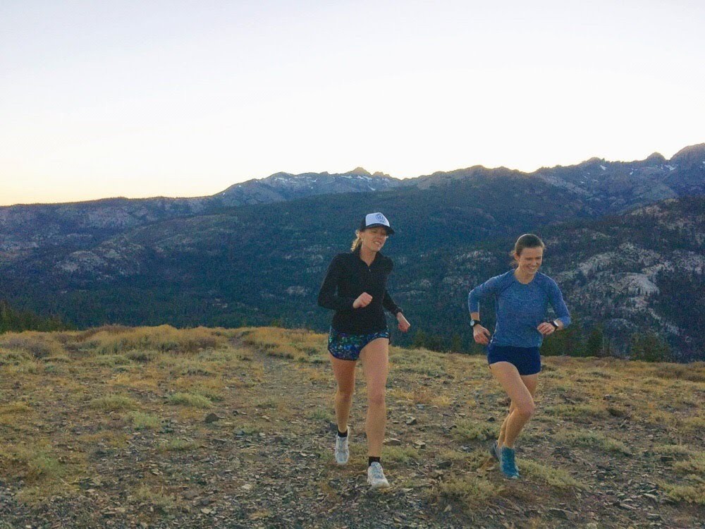 casio gw9400-1 - jenny (left) wears the gw9400 on an evening run near mammoth lakes...