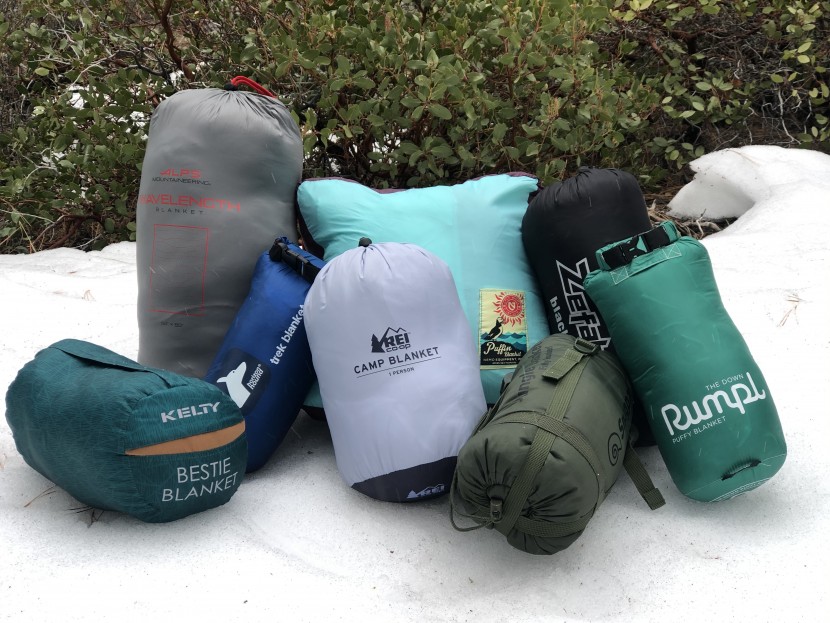 camping blanket - a selection of the many camping blankets we tested.