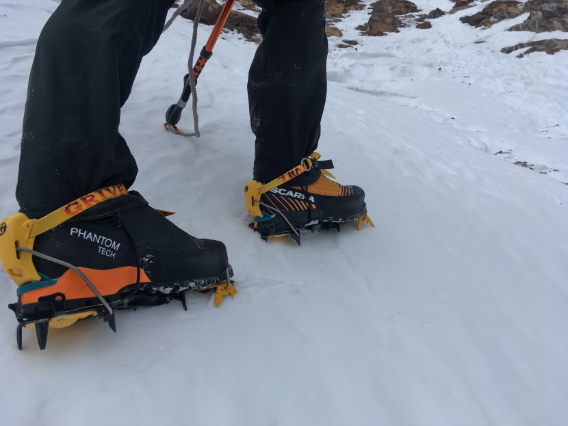 scarpa phantom tech - good ankle range of motion helped this boot hike better.