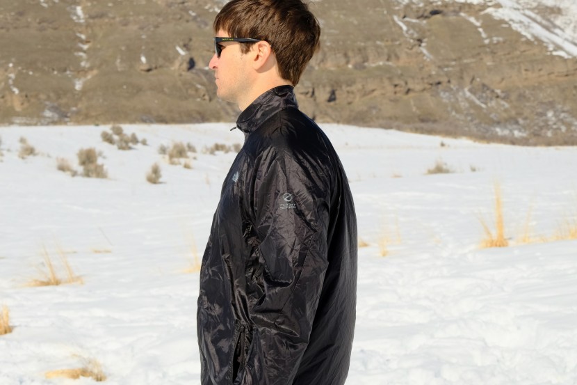 the north face flight better than naked - multiple reflective logos do help offset the dark color schemes...