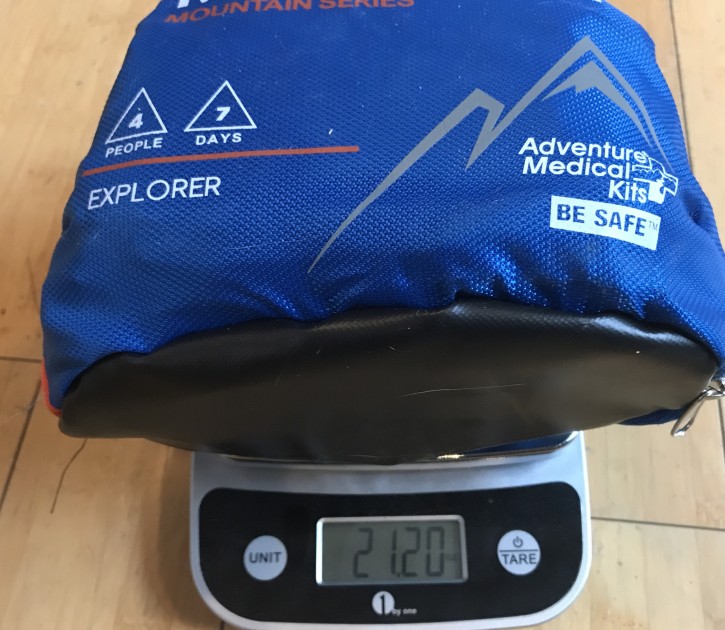 adventure medical kits mountain series explorer - we verified the weight of this kit, which at 21 ounces is a lot of...