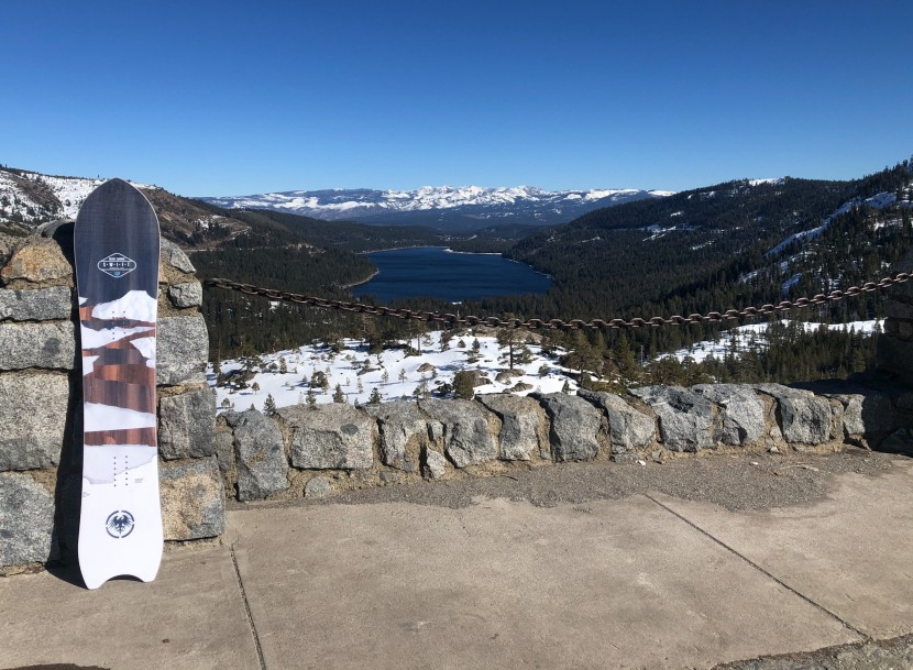 never summer swift - the mellow graphic of the never summer swift fits well in a mountain...