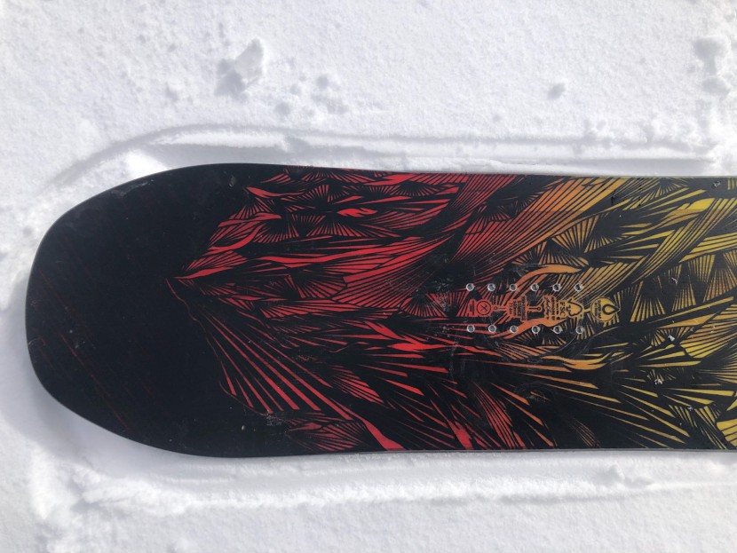jones mountain twin - the subtle details of the graphic provide an airbrushed effect.