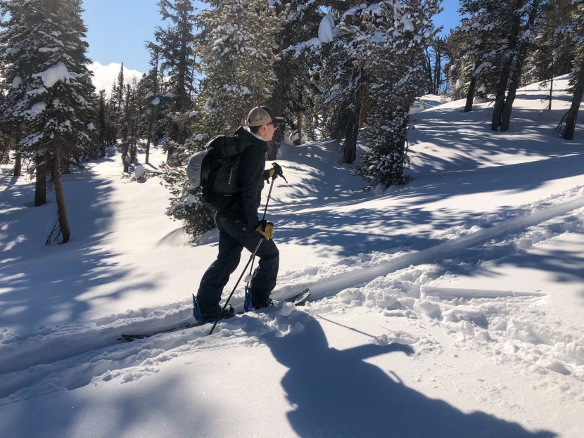 splitboard skins - ascending a lower angle skin track helps you conserve energy, reduce...