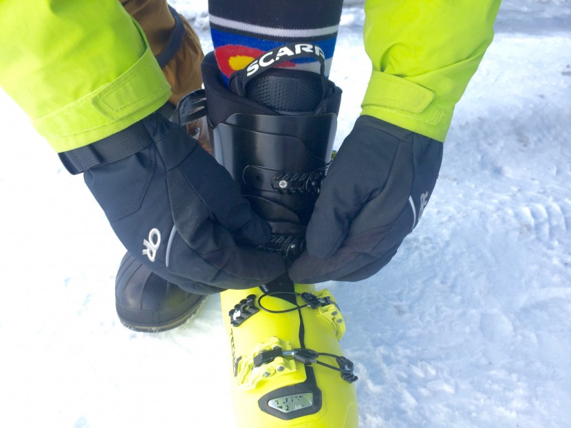 outdoor research adrenaline - the adrenaline performed detailed tasks well, like buckling boots...