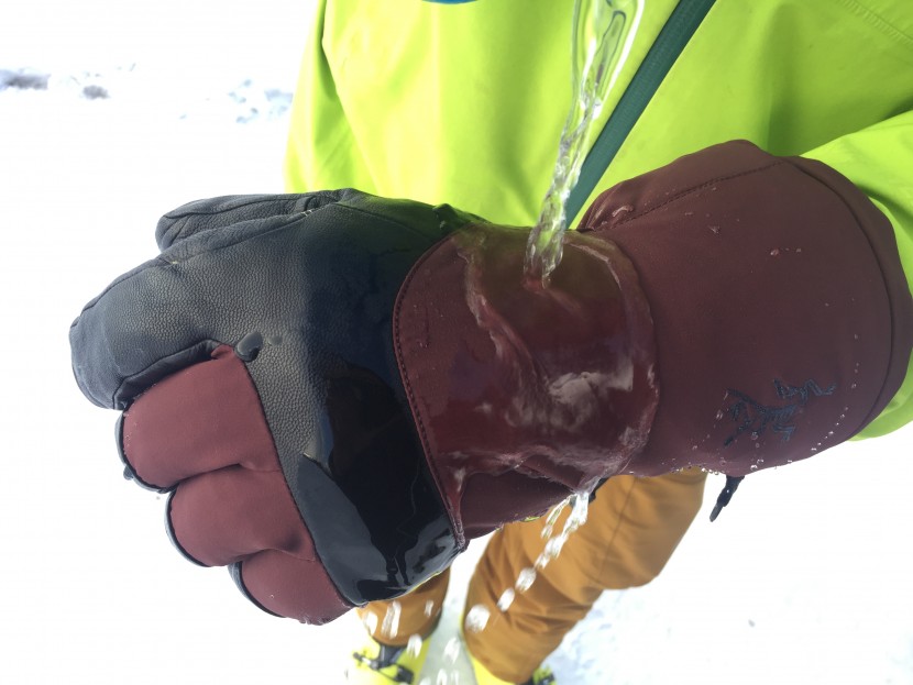 ski gloves - a water-resistant external shell is nearly as important as a...
