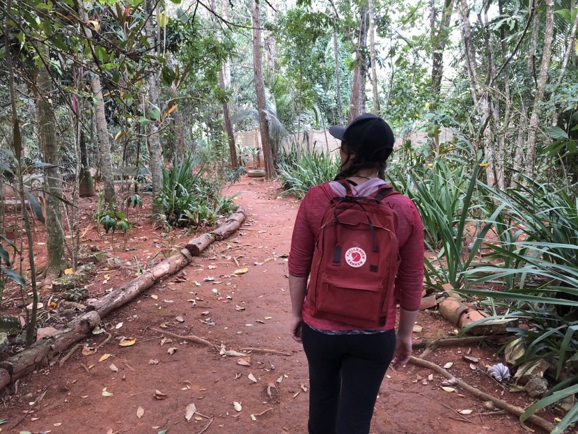 fjallraven kanken 15&quot; - we check out botanical gardens on a rest day from climbing while in...