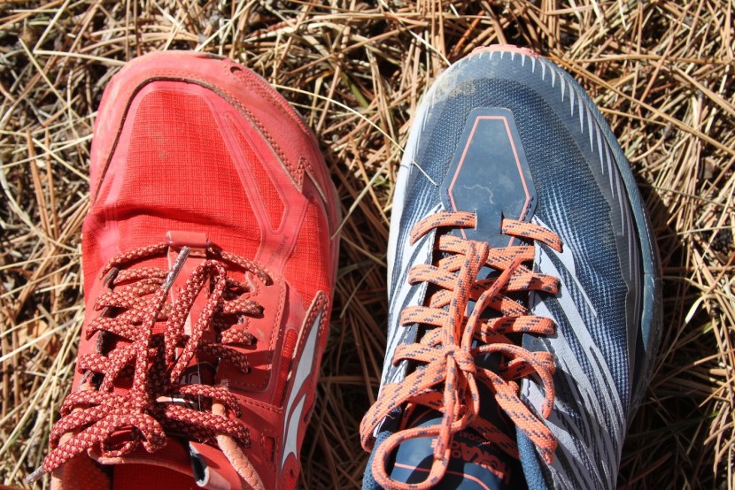hoka speedgoat 4 - here we compare the speedcross 4 toe box (right) to a very wide...