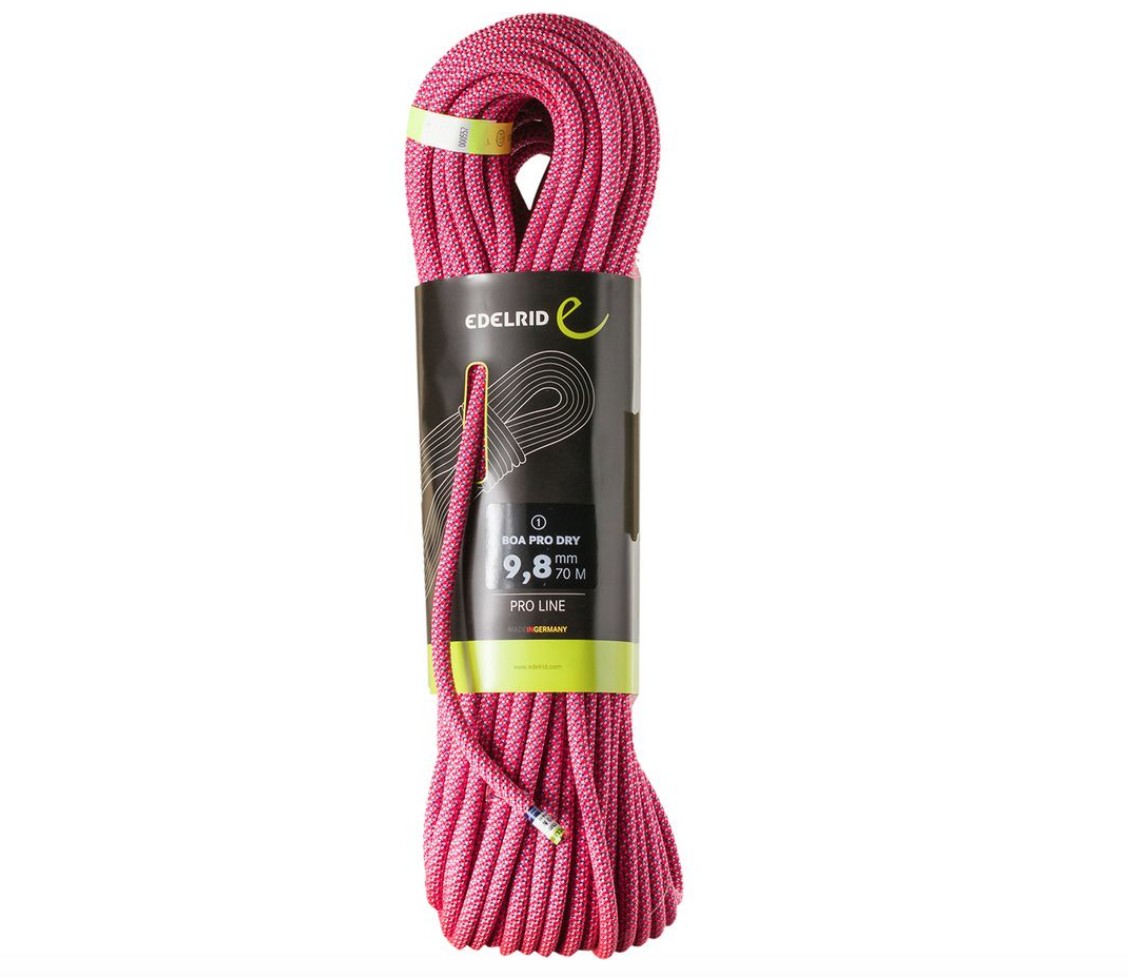 edelrid boa pro dry climbing rope review