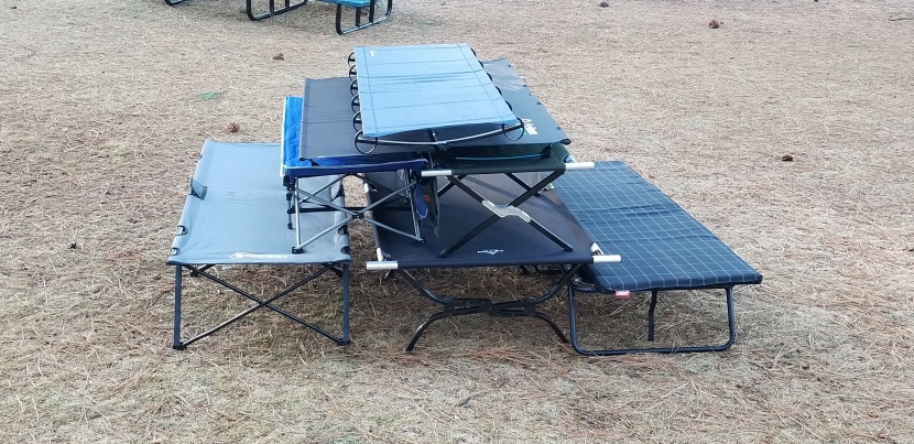 camping cot - the construction and design differ greatly cot to cot.