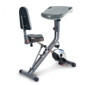 Product photo of Exerpeutic Exerwork 2000i Folding Exercise Desk Bike