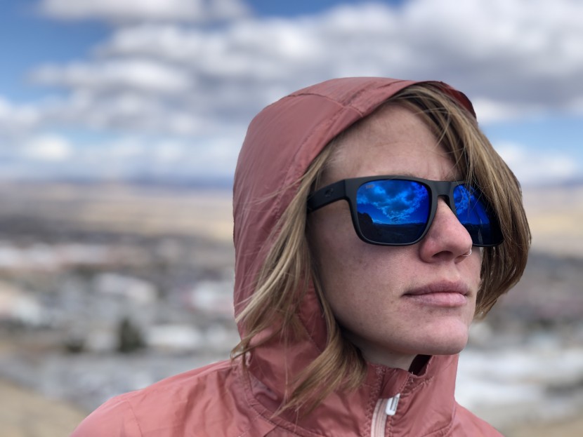 smartwool merino sport ultra light hoodie for women - not the most secure hood in a stiff breeze.
