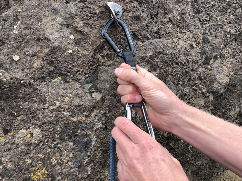 black diamond hotforge - the 18mm wide sling provides an adequate handle to grab onto should...