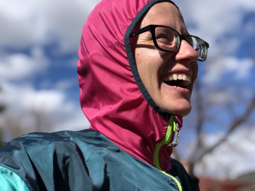 cotopaxi teca half-zip unisex - perhaps not the most elegant hood, the teca&#039;s does stay in place...