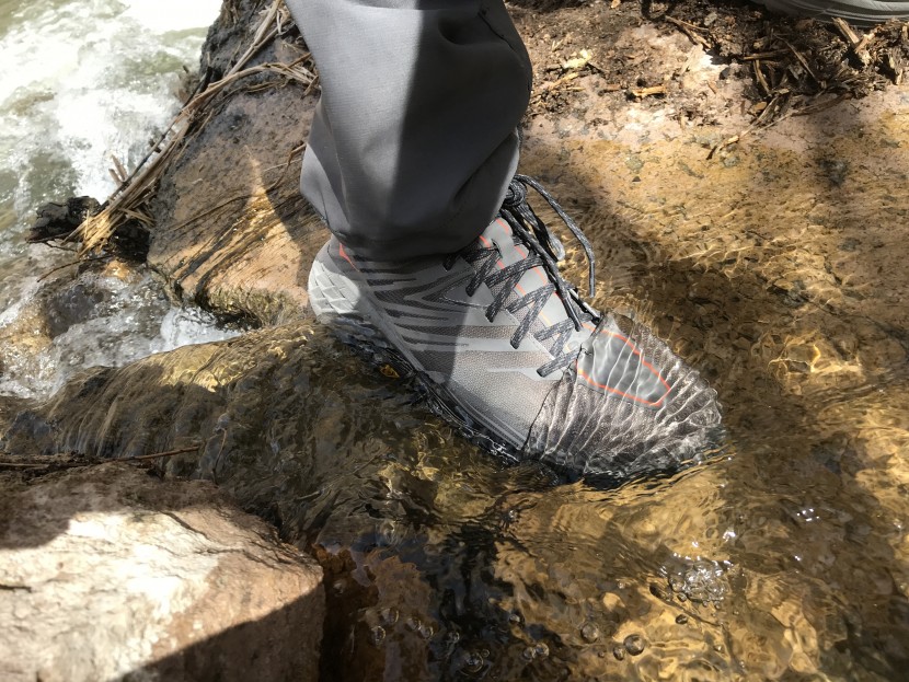 hoka speedgoat mid 2 gtx - as long as you stay under the top of the laces, these boots will...