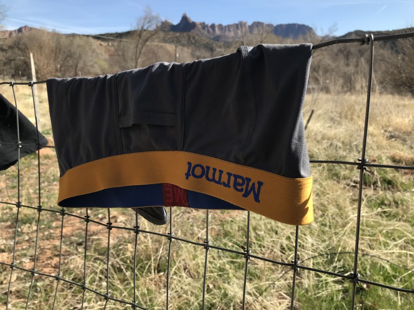 marmot performance boxer brief - dry on the line, just outside zion national park.