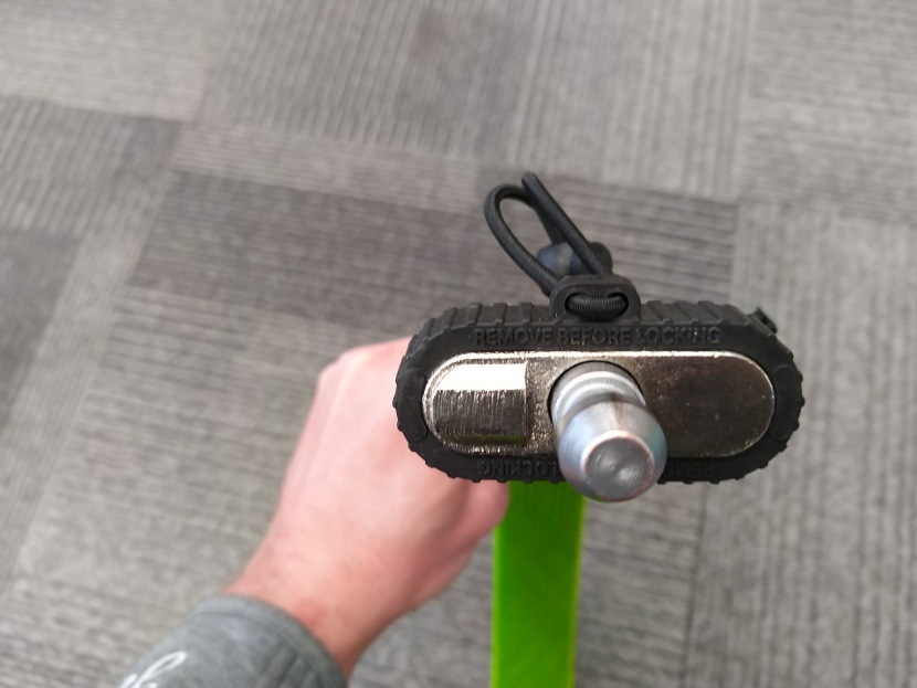 litelok one wearable - the plastic buffer that prevents the locking mechanism from fully...