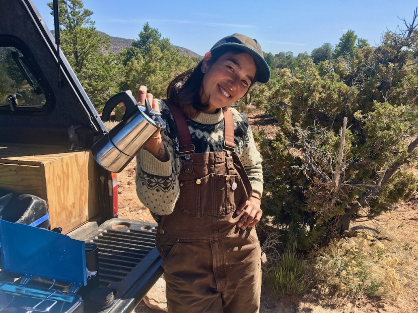 camping coffee - it may be too heavy for backpacking, but it certainly isn't heavy...