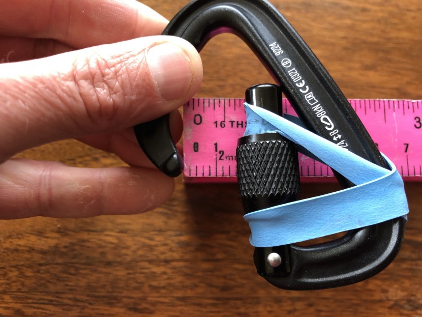 black diamond liteforge screwgate - the gate clearance on this locker is measured at 16mm, which ties it...