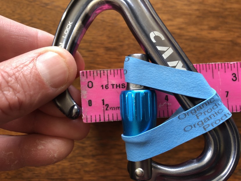 camp usa photon lock - we measured 18mm of gate clearance on this locker, which is right in...