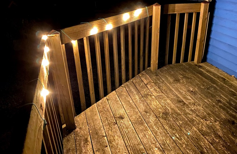 mpowerd luci solar string lights - these lights by themselves can provide some decent illumination to a...