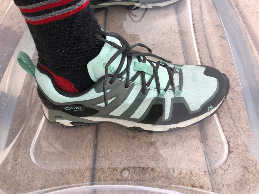 oboz arete low bdry for women - tightly woven fabric ensured that very little water was absorbed in...