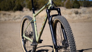 The RockShox 35 fork is plenty stiff and stout, but it doesn't feel...