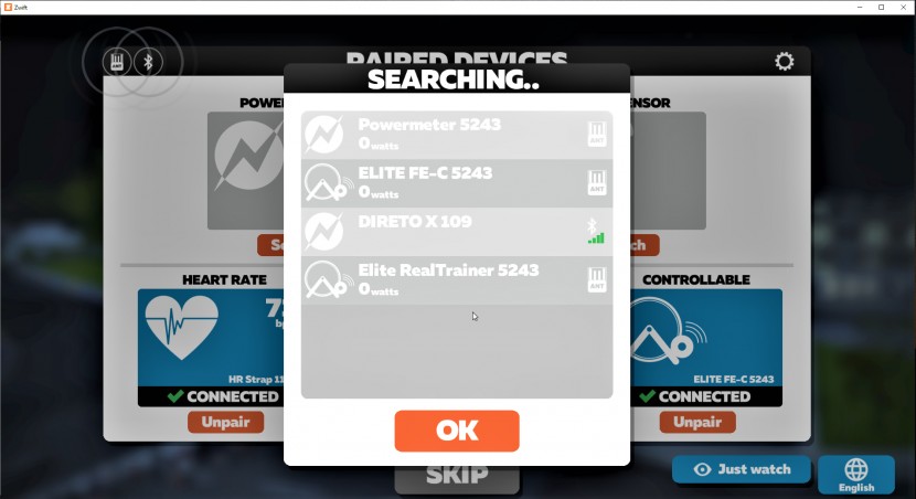 elite direto x - the direto x connects across platforms are devices just fine.