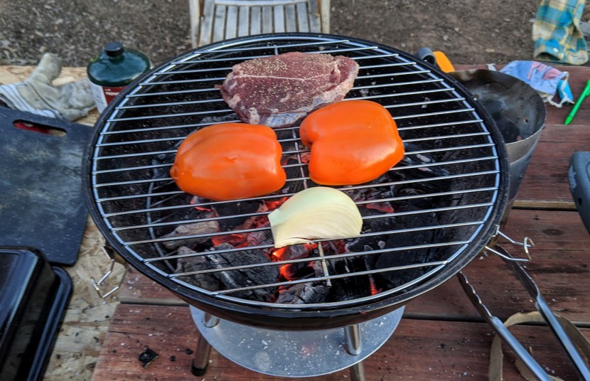cuisinart portable charcoal - we were actually very impressed by the ample cooking area of this...