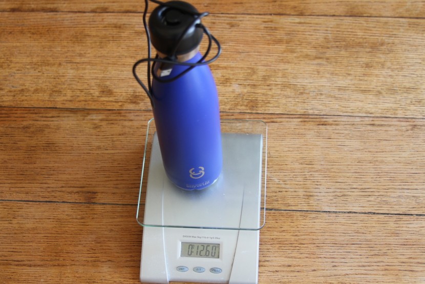 crazycap 17oz - it&#039;s not the lightest water bottle out there, but it does the trick...