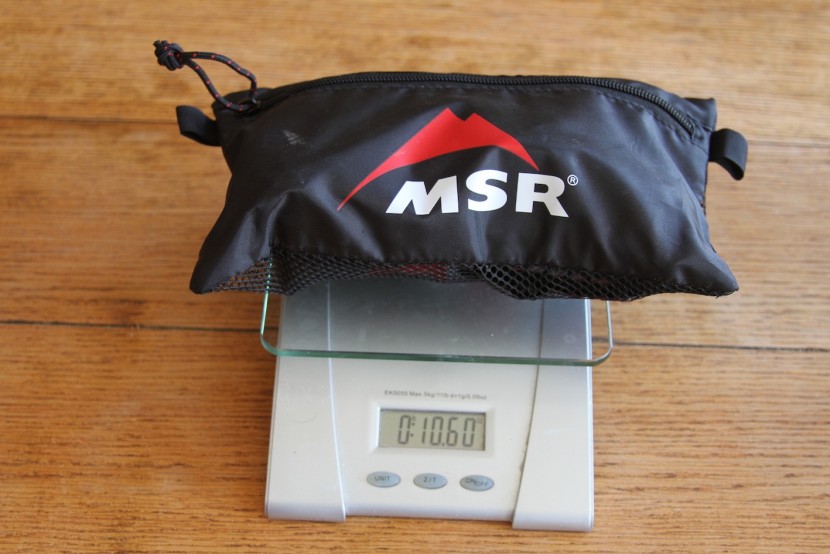 msr hyperflow microfilter - super light and packs down to a small size!