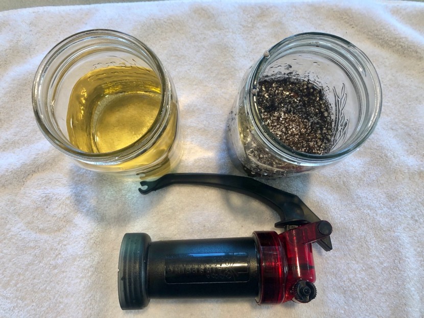 msr miniworks ex - the results. it can&#039;t take out the dissolved chemicals, but it does...