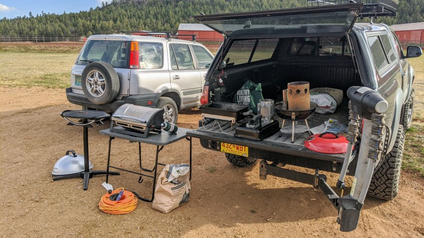 portable grill - a little field trip as an excuse for some tailgate-grilling. small...