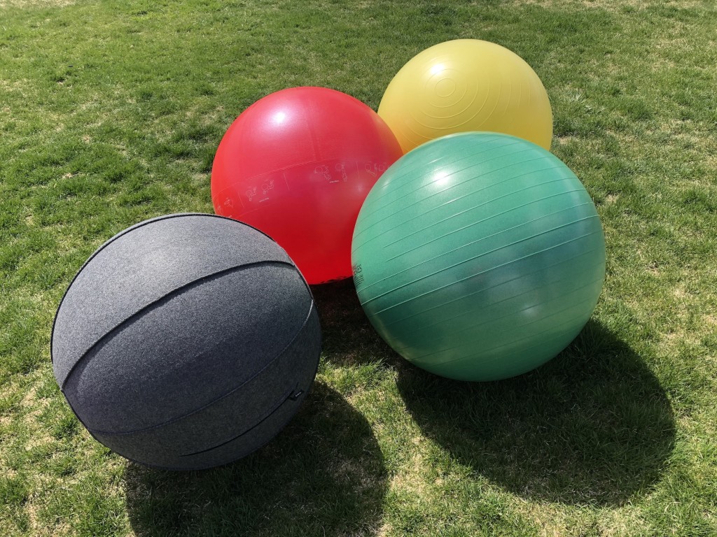 Green best sale exercise ball