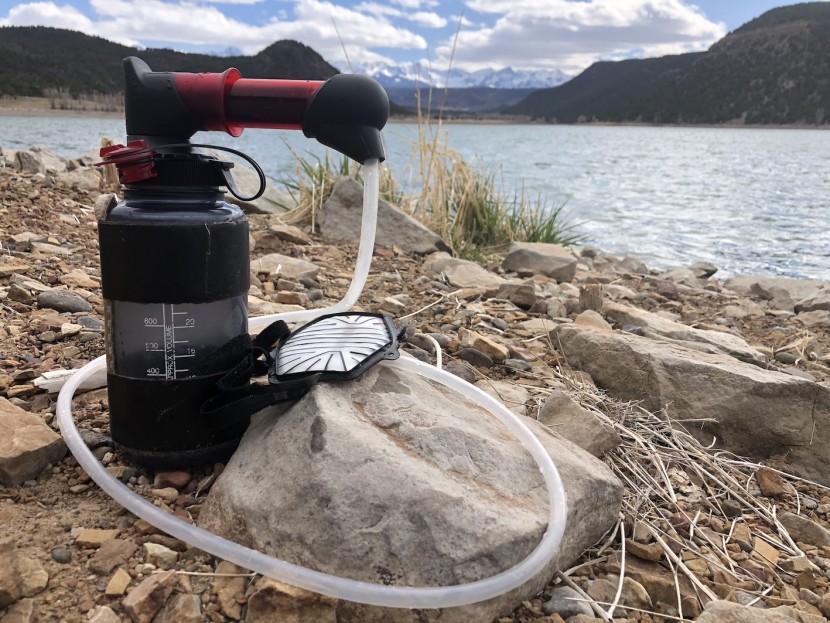 msr hyperflow microfilter - enjoy the fast pumping action of this lightweight hand pump in any...