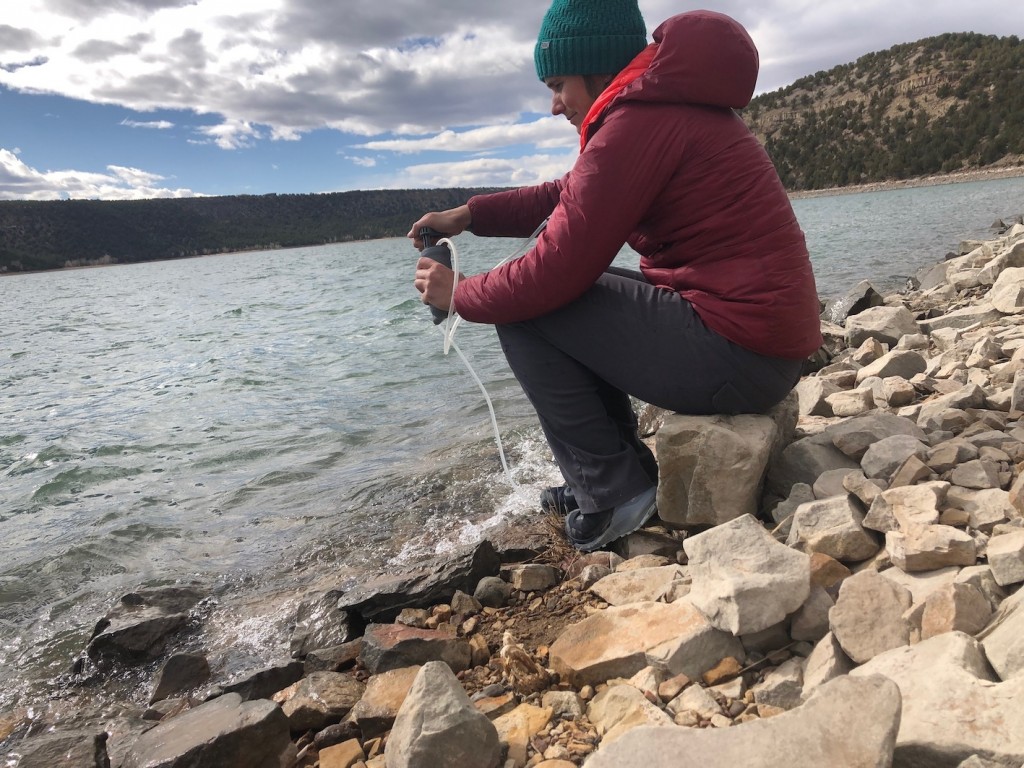 backpacking water filter - the katadyn hiker allows you to take water easily from any source...