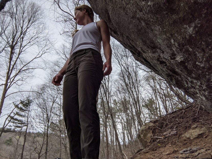 rei co-op taereen pant - the mid-weight fabric breathes, though not well enough for hot...