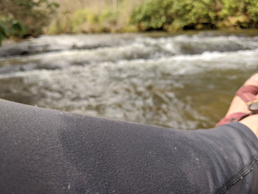 patagonia pack out for women - these tights lap up water and take time to dry.