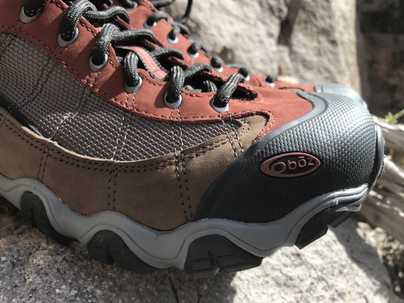 oboz firebrand ii bdry - the protective toe cap, the durable wrap-around sole and the leather...