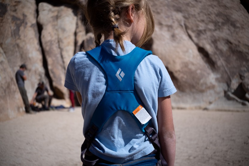 black diamond momentum full-body - the supportive back panel makes one feel secure.