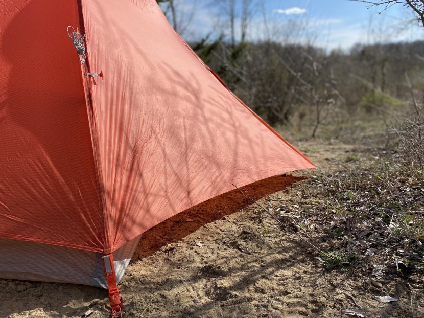 backpacking tent - a double-wall tent has a traditional &#039;body&#039;, dedicated poles, and a...