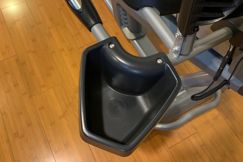 nautilus r614 recumbent - the cup/bottle holder is a nice touch that helps to keep things...