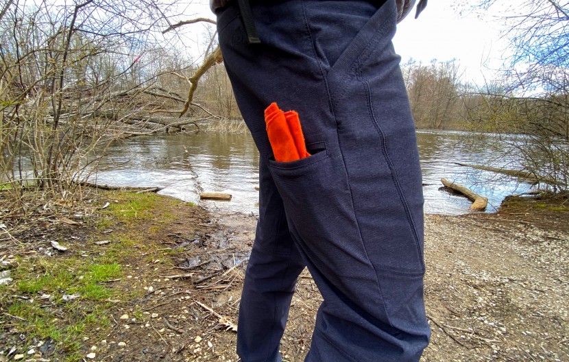 kuhl deceptr - the uniquely placed pocket at the back of the right leg allows you...