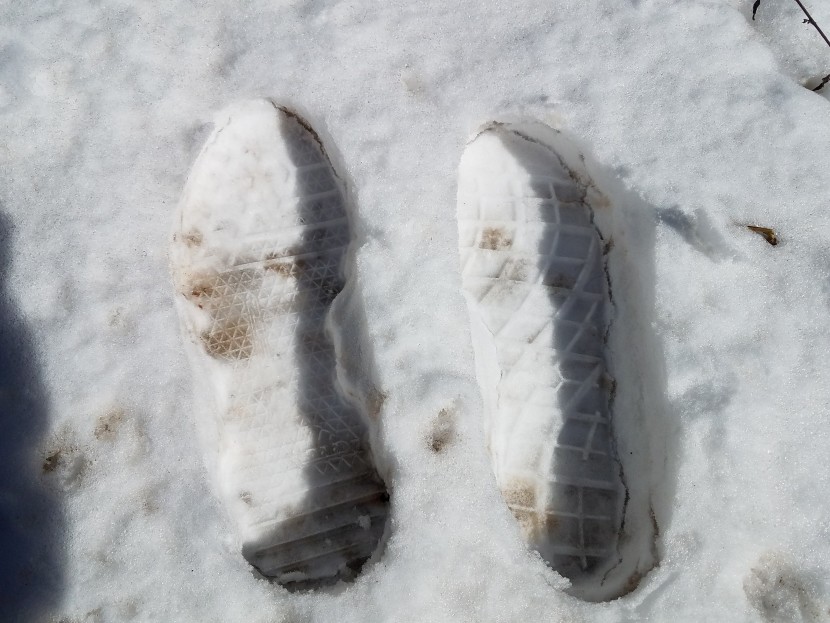 adidas terrex summer.rdy voyager speed - the tread on the adidas voyager (shown here on the left) is shallow...