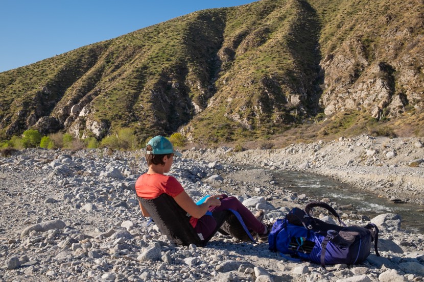 backpacking chair - even though you are still basically on the ground in a foam chair...