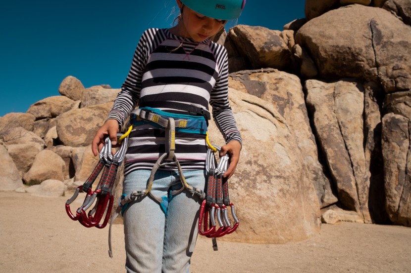 mad rock solar - racked up and ready to go, the solar has ample gear storage.