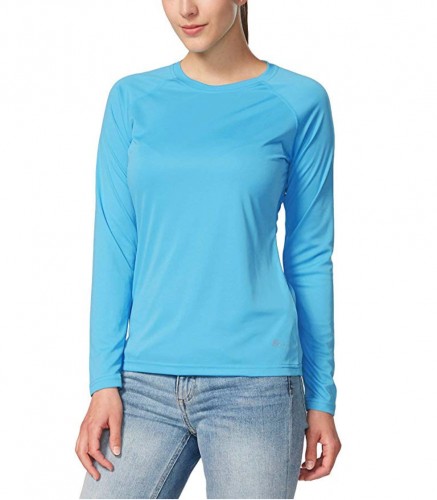  Womens UPF 50+ UV Sun Protection Hoodie Shirt Dry Fit SPF  Long Sleeve Sun Shirt Outdoor Performance Fishing Hiking Shirts